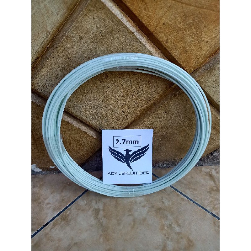 Ruji fiber putih 2.7mm Roll cocok buat dondang merpati dan layangan NAGA.