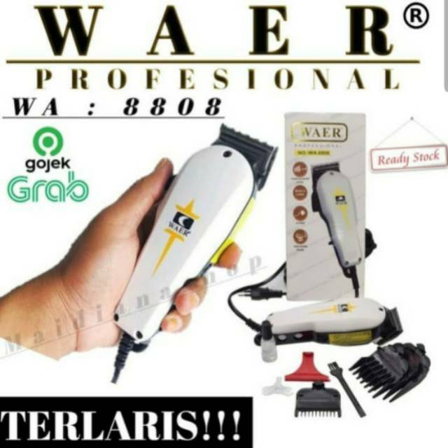 Alat Cukur Rambut Listrik Original WAER WA-8808 / Hair Clipper WAER 8808 Serupa Wahl Paling Murah