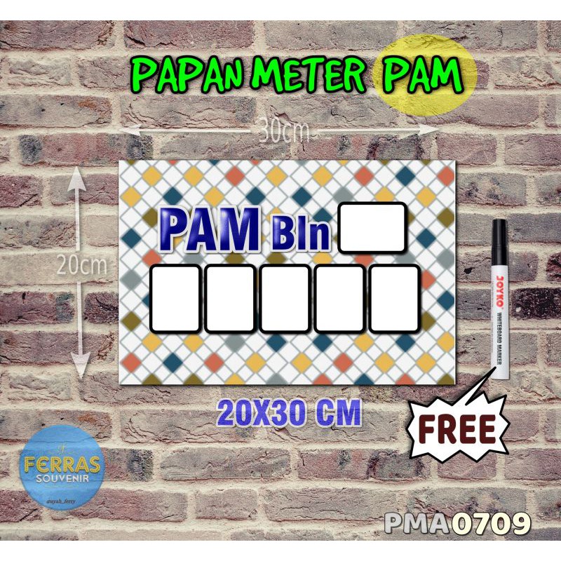 

Ferras Papan Meter Listrik PLN PAM motif Unik - Pastel 09