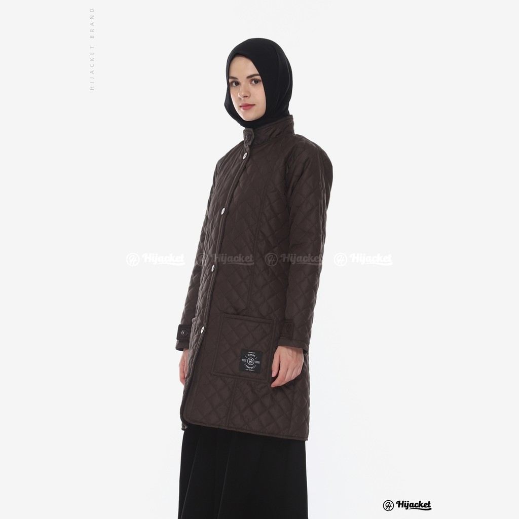 ⭐️BEBAS ONGKIR⭐️ HIJACKET BELVA ORIGINAL JAKET WANITA JAKET MUSLIMAH HIJABER PERTAMA DI INDONESIA-SCARLET(COKELAT TUA)