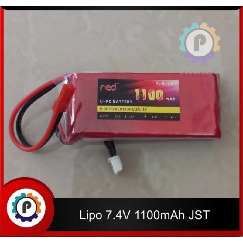 Lipo 850 mAh 2s 7.4 volt jst