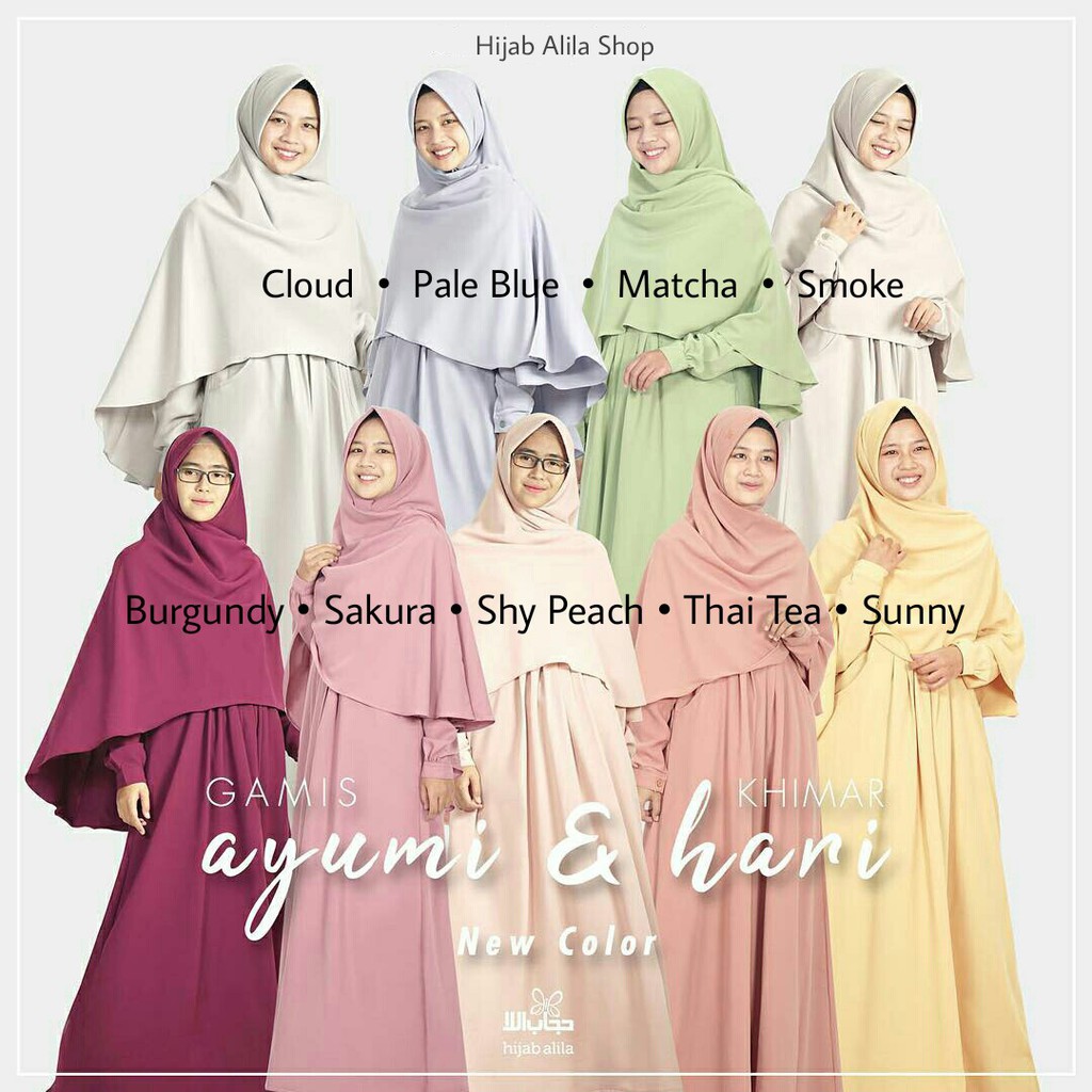 GAMIS AYUMI Bahan Moscrepe Hijab Alila Shopee Indonesia