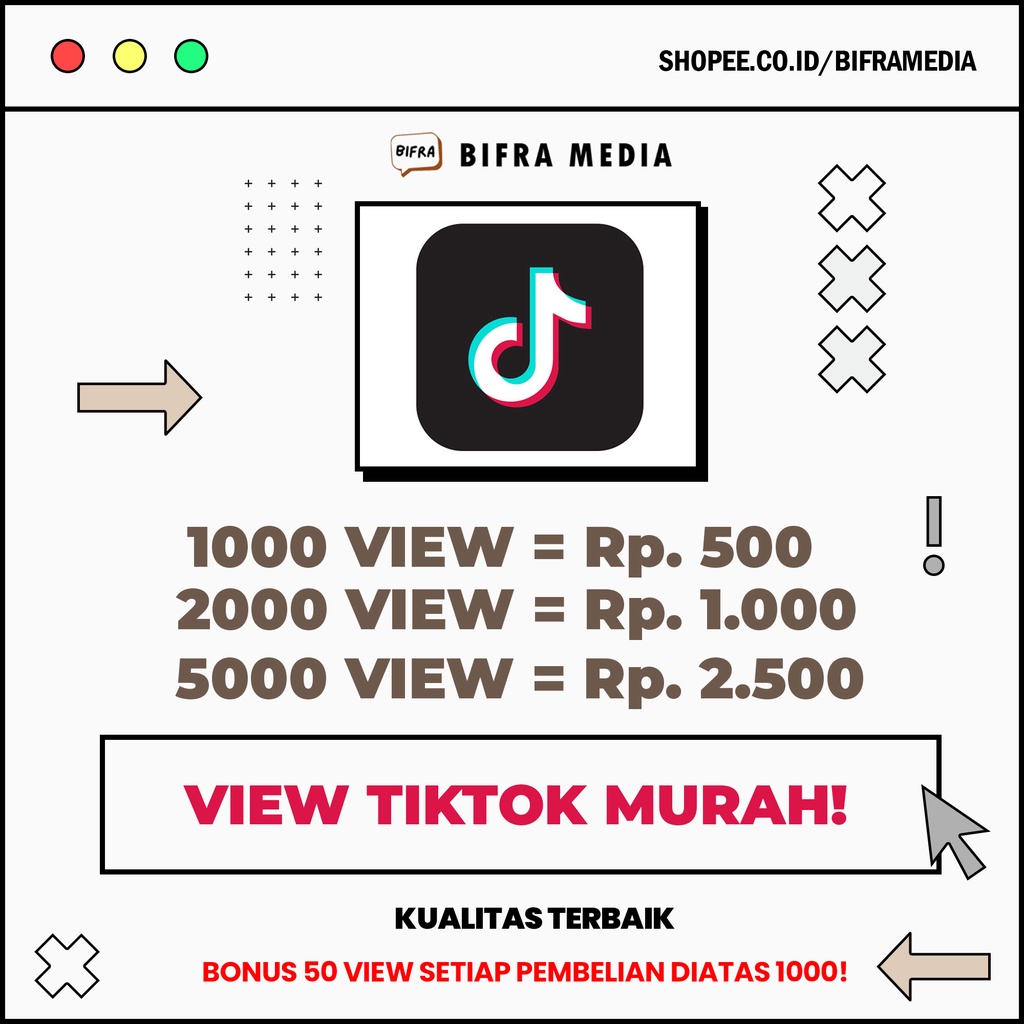 View TikTok Indonesia Real No Drop Kualitas Premium Terjamin dan Termurah TANPA PASSWORD