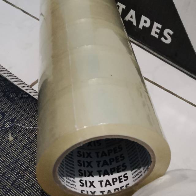 

Lakban / OPP Packing Tape Six Tape Premium 2 inch, 72 yard, 80 meter