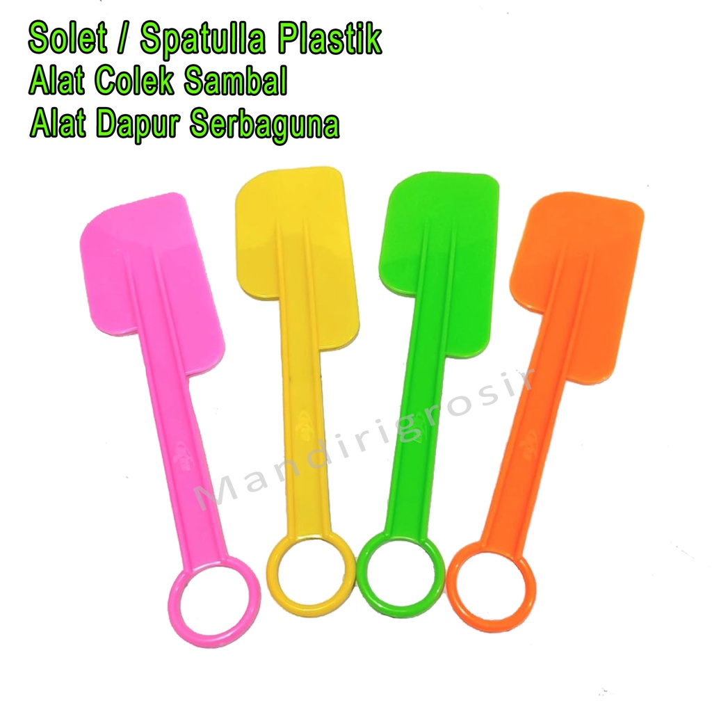 Spatulla Plastik *Solet * Alat Colek Sambal *Alat Dapur Serbaguna