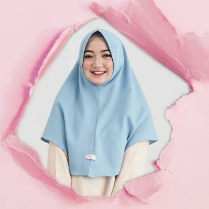 Mustika Outfit Khimar Daily Antem Hijab Polos Ayyabina