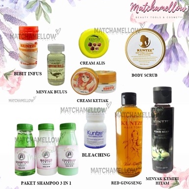 ❄️MATCHA❄️ KUNTZE HAIR &amp; BODY CARE - SCRUB SHAMPO UNDERARM BLEACHING KEMIRI ALIS