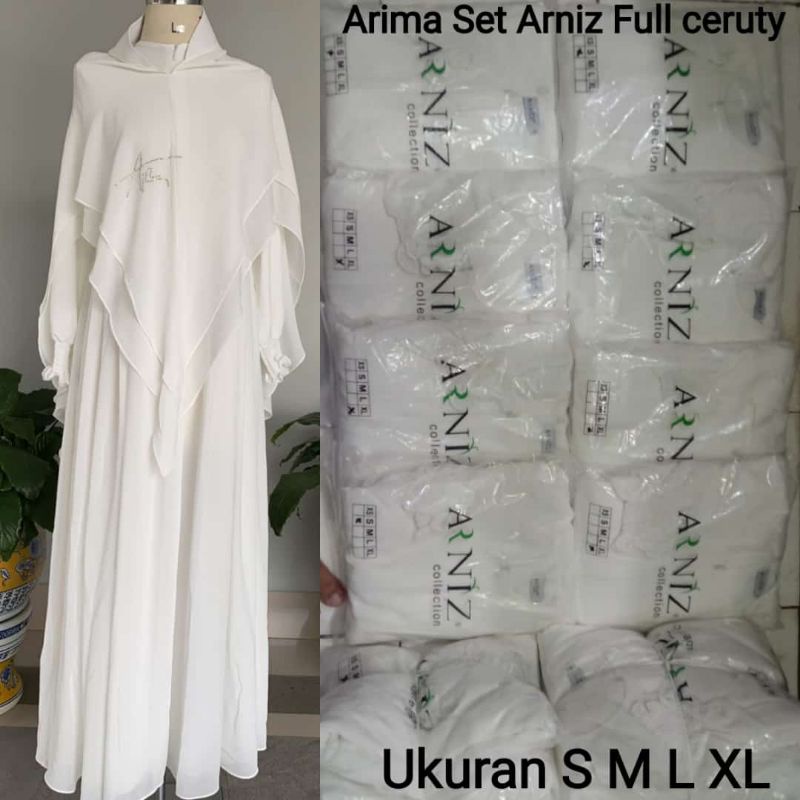 Arima Set By Arniz Warna Putih / arniz arima putih
