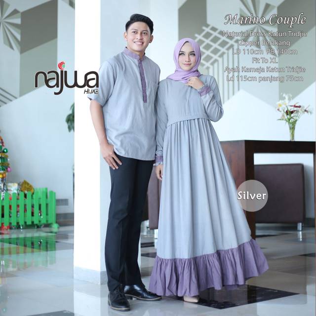 Gamis couple/gamis couple koko/koko dewasa