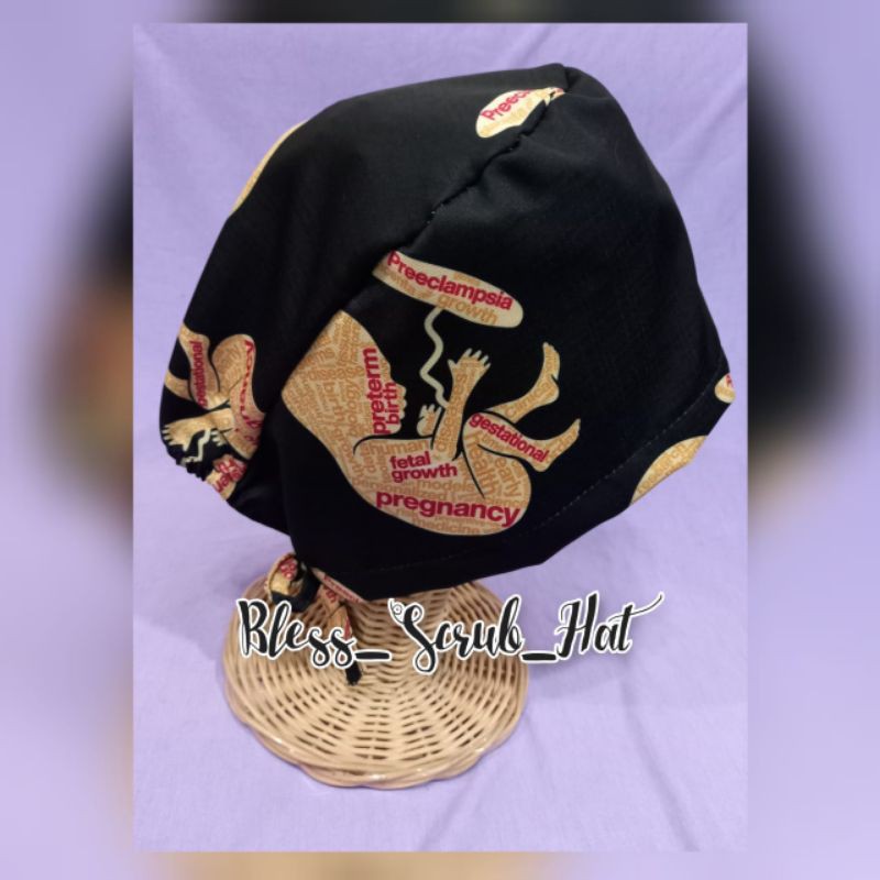 Topi Bedah / Nurse Cap/ Sugical cap/ Topi Motif/Dokter/Obgyn