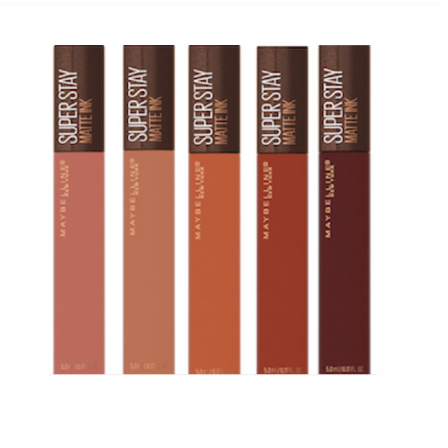 [Maybelline] Maybelline Superstay Matte Ink Coffee Edition Matte Lipstick Transfer-proof tahan16 jam