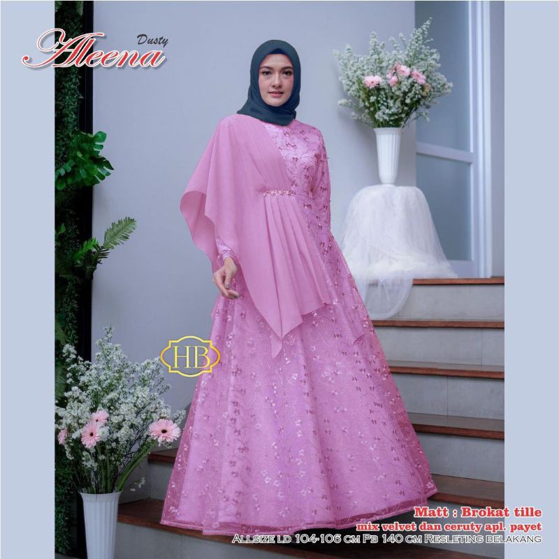 gamis brokat model baru
