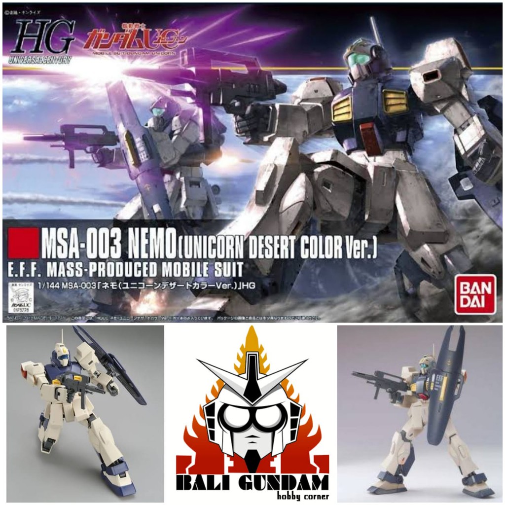 HG 1/144 MSA-003 NEMO UNICORN DESERT COLOR VER