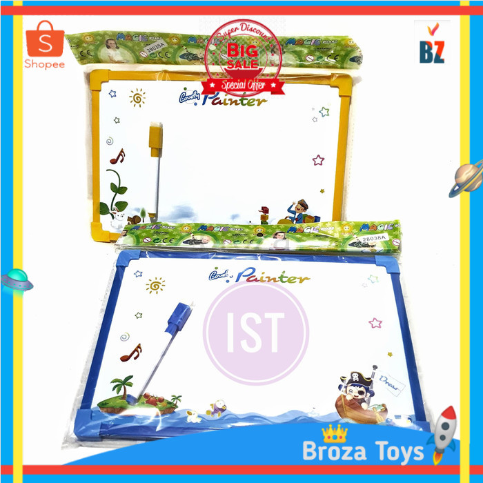 

Mainan Papan tulis Whiteboard Spidol No.28038A