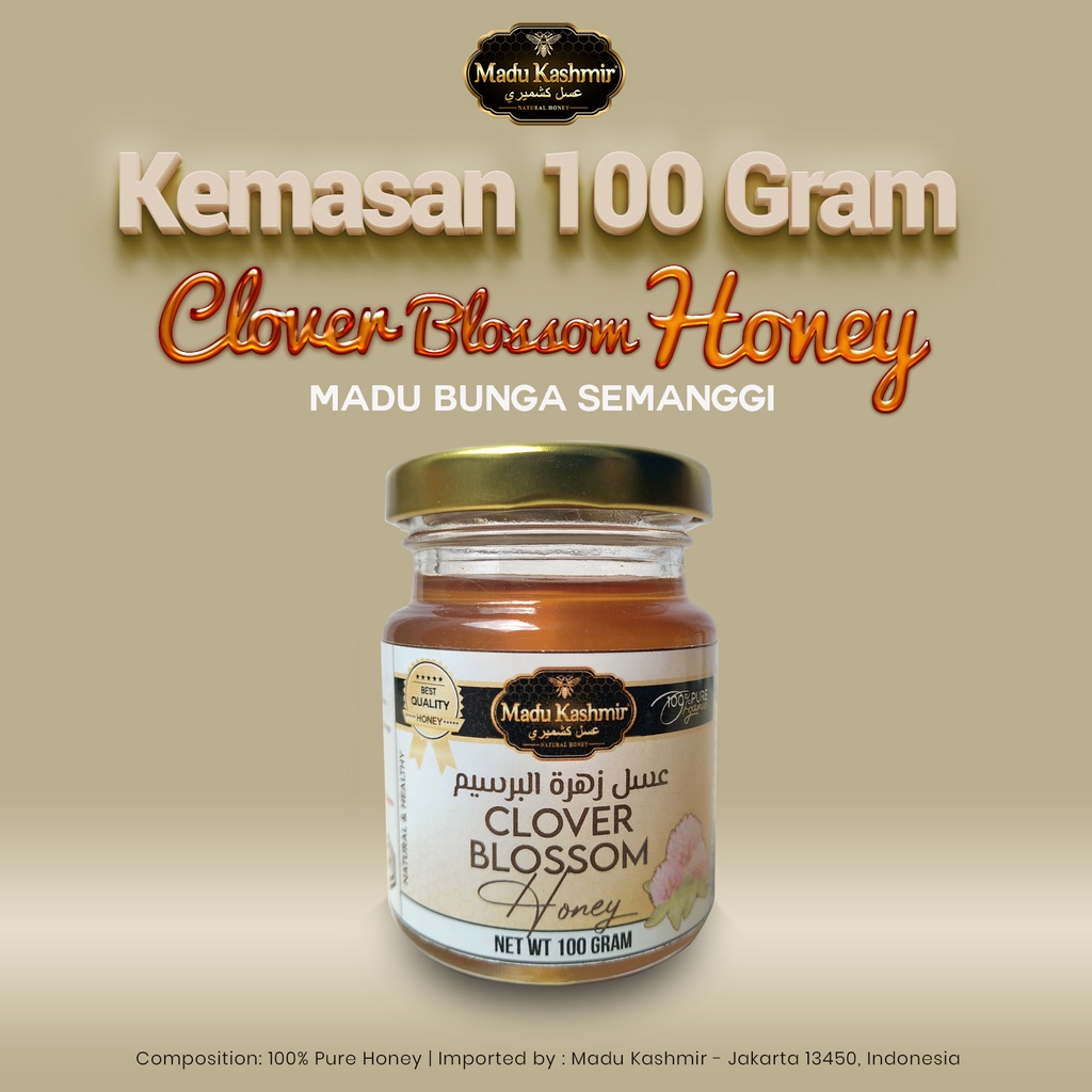 

Madu Clover 100 Gr | Madu Semanggi | Clover Honey | Madu Kashmir