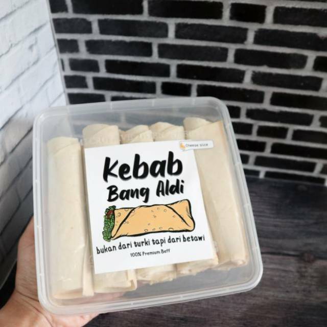 

KEBAB MINI BANG ALDI Premium cheese keju camilan frozen food siap saji sedang