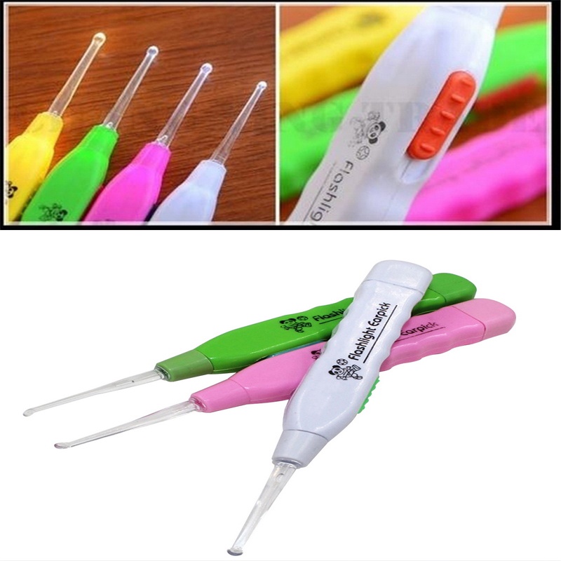 [Promosi Terbaru] Korek Kuping Senter Led Nyala Earpick Lash Light Lampu anak Souvenir Murah