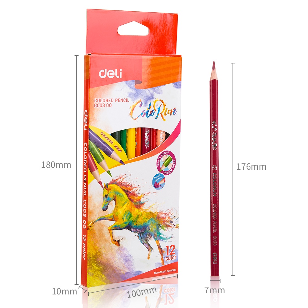 

DELI Colored Pencil 12C [EC00300]
