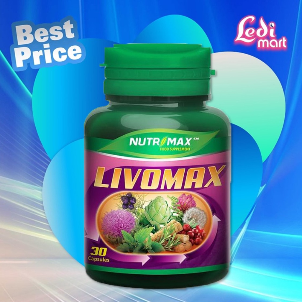 ORIGINAL Nutrimax Livomax 30s BPOM / Nutrimax Liver &amp; Kidney Duo / Vitamin Hati / LEDI MART