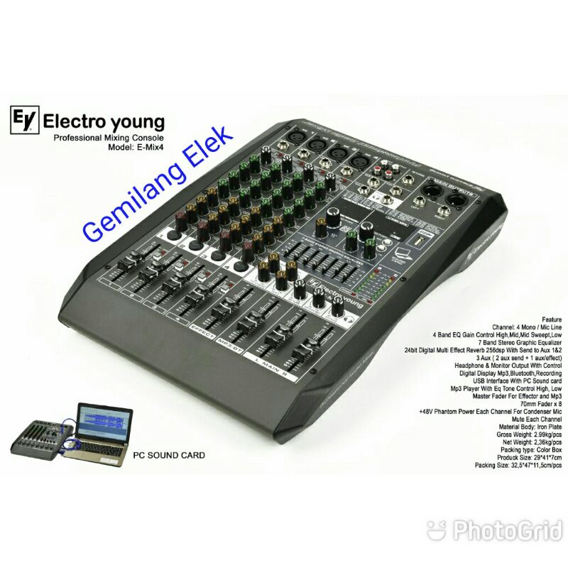 Mixer Electro Young E Mix4 Original