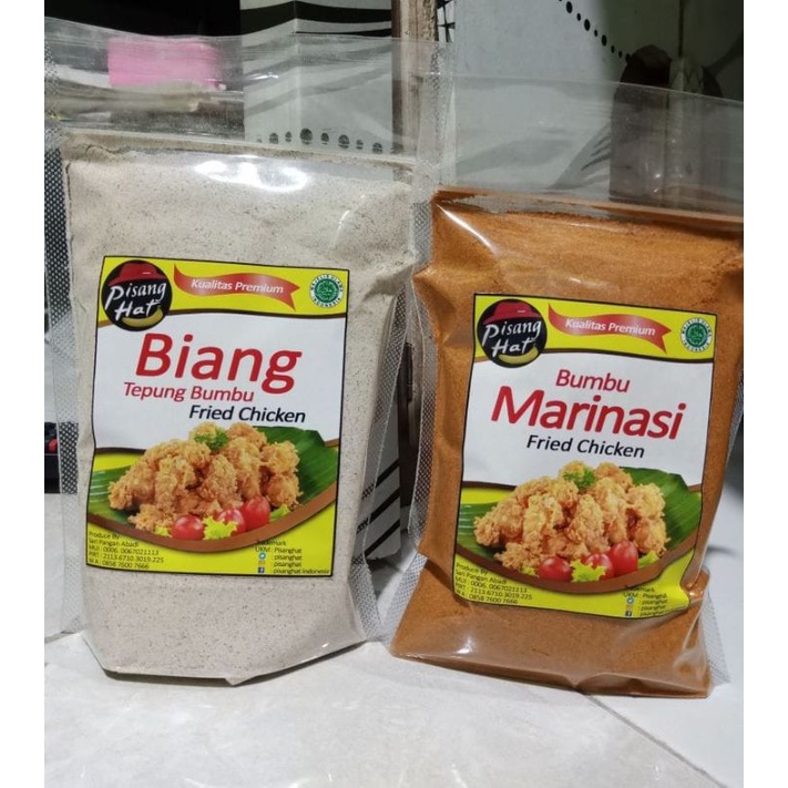 Jual Paket Biang Tepung Dan Bumbu Marinasi Fried Chicken 1kg Indonesiashopee Indonesia 