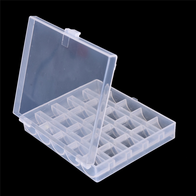 Deid Kotak Organizer Kosong 25 Slot Holder Spool Bobbin Benang Mesin Jahit