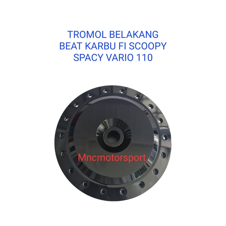 TROMOL BELAKANG HITAM VARIO 110 BEAT KARBU FI SCOOPY SPACY 21 T