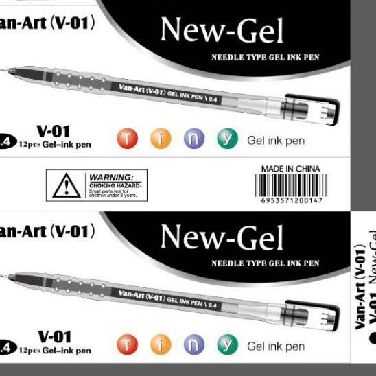 

【TOPSELLER】 Bolpoin New Gel Van-Art V-01 ( 1 kotak 12 pc) Terbaik/(TERBARU)/[Terlaris Today]/STAR/「Stok terbaru」