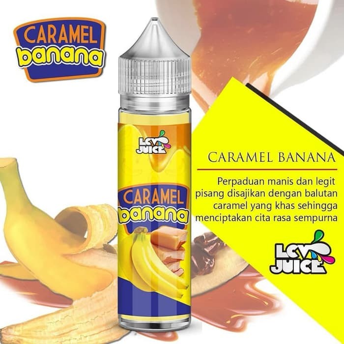 lcv banana caramel 3mg 6mg 60ml liquid vape