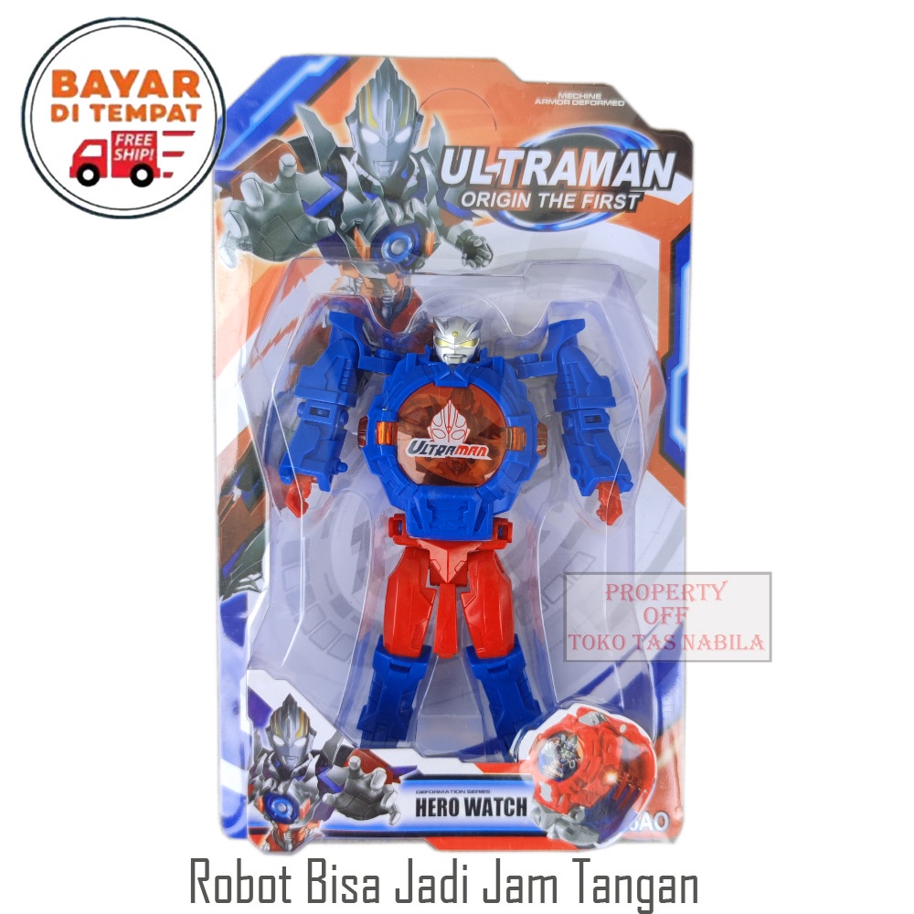 Jam Tangan Robot Anak Jam Tangan Anak Laki-Laki Jam Tangan Fashion Lampu Led