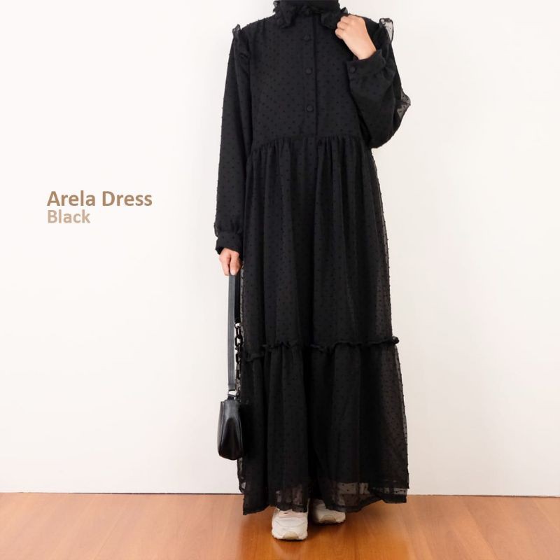 gamis tile dot mewah gamis arela