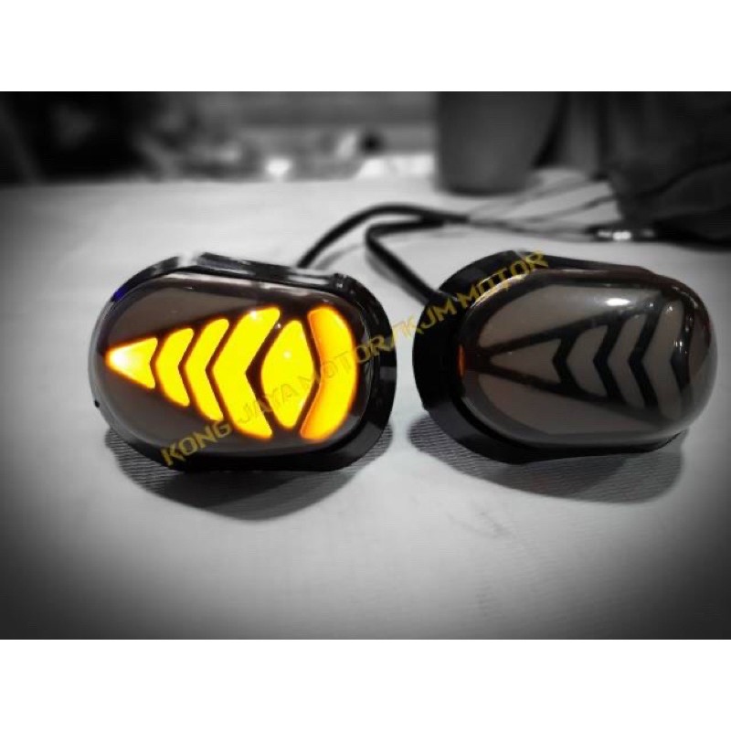 Sein Tempel Led Cr-5404 Lampu Sen Tempel Led Oval Running R15 v3/Cbr150r/Gsx150/Cbr lokal/Cbr thailand/Ninja 250