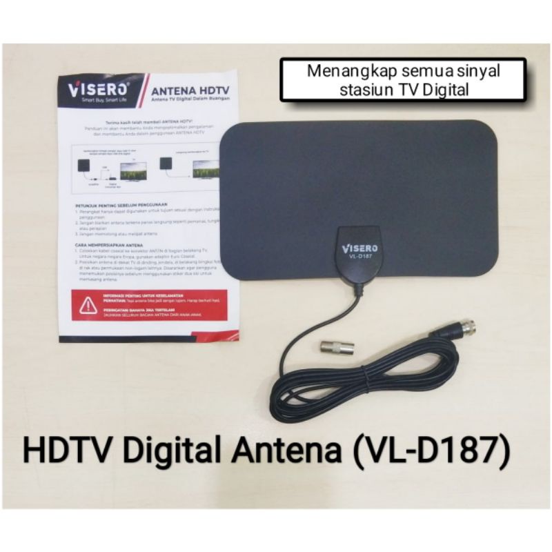 Antena TV Digital Indoor Antena Kertas Antena Tempel Digital