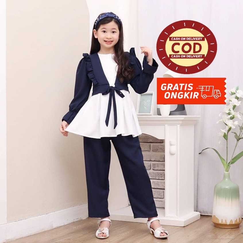 MRA - Baju stelan anak Fashion Usia 8-12 Tahun Baju anak perempuan Stelan anak perempuan terbaru