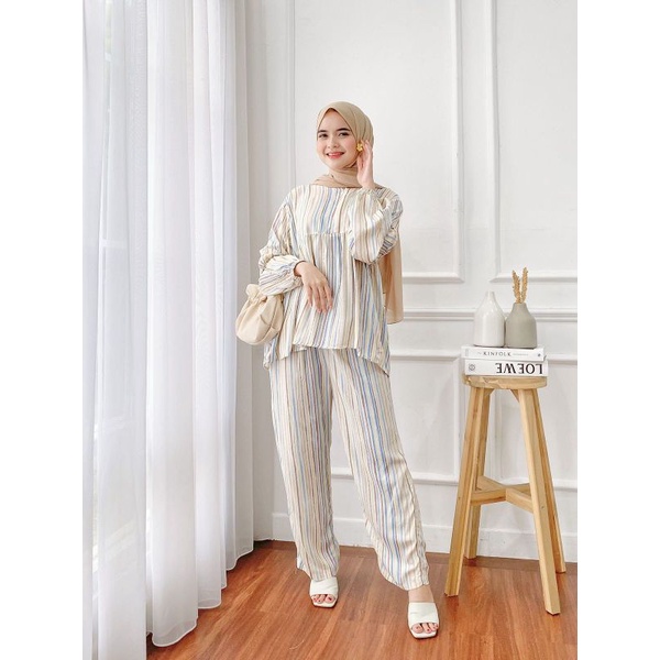 Hd.Id Set Mecca/setelan panjang wanita/setelan rayon/oneset rayon