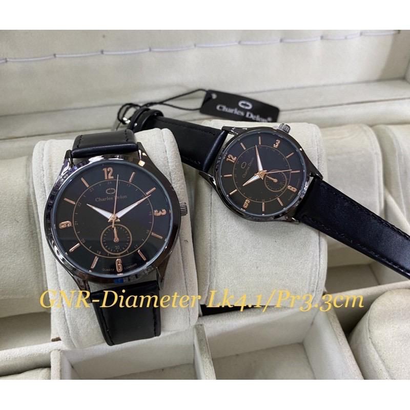 jam tangan charles delon original couple anti air sudah couple