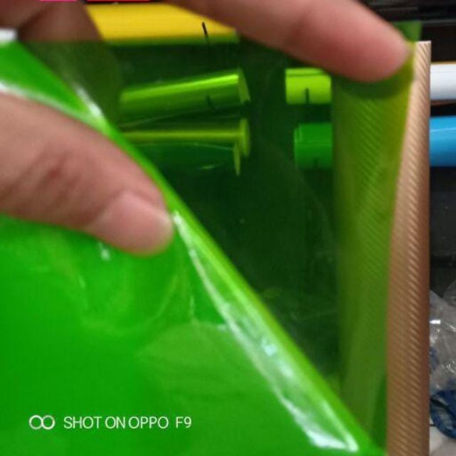 sticker skotlet transparan hijau Pro_fix skotlet motor transparan hijau sticker motor transparan