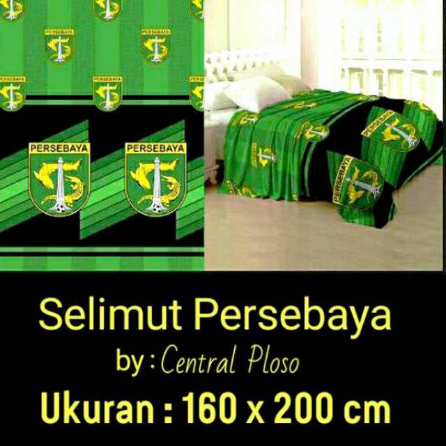 Selimut Persebaya Sepakbola Surabaya Halus Lembut