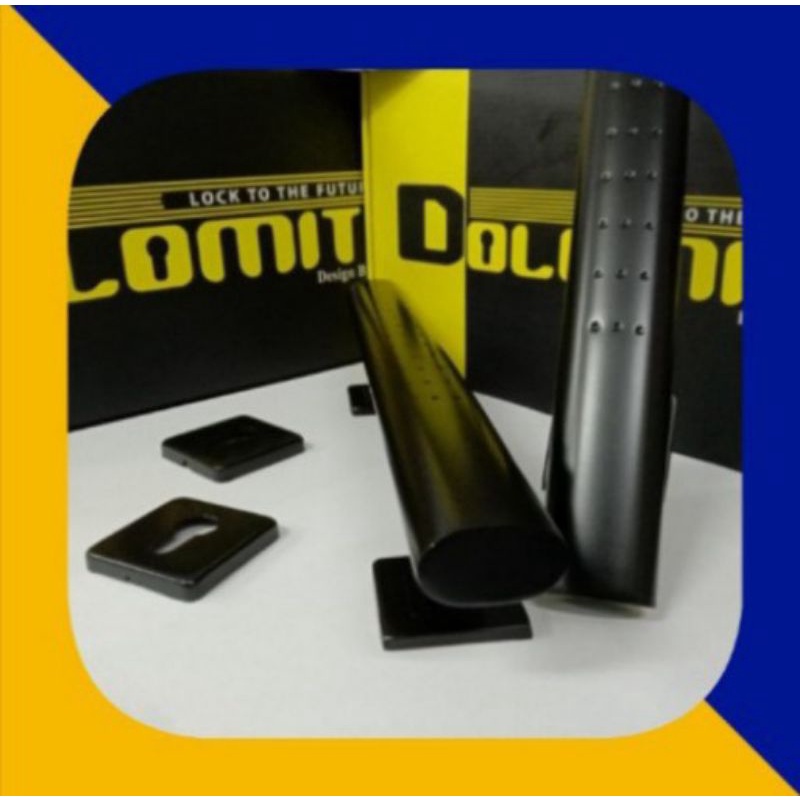Pull handle Dolomite/gagang pintu/tarikan pintu kayu dua daun/utama 45cm Black Matte oval bintik PH-