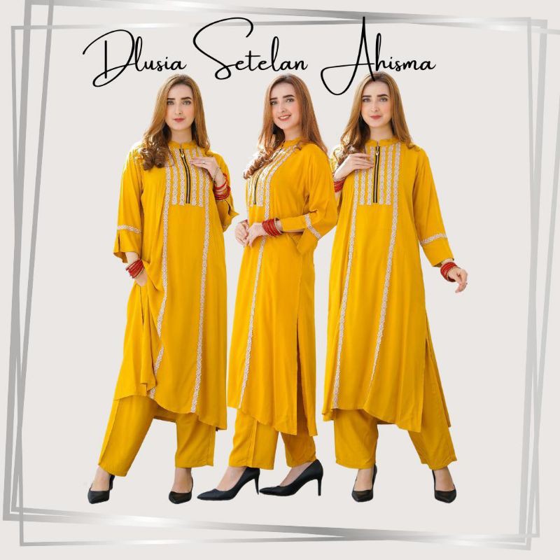 SETELAN ARAB DLUSIA AHISMA BY DLUSIA DRESS ORI