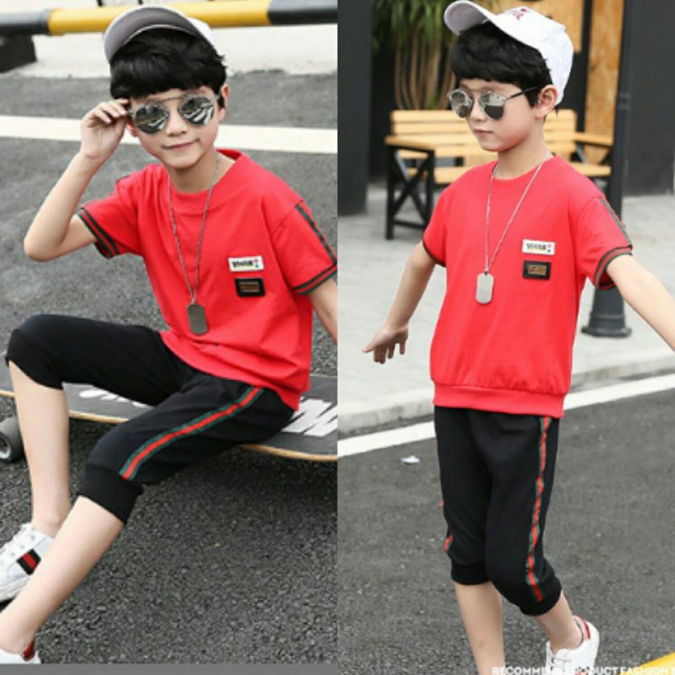 

Teen Boy Red Black Set (AAM-48)