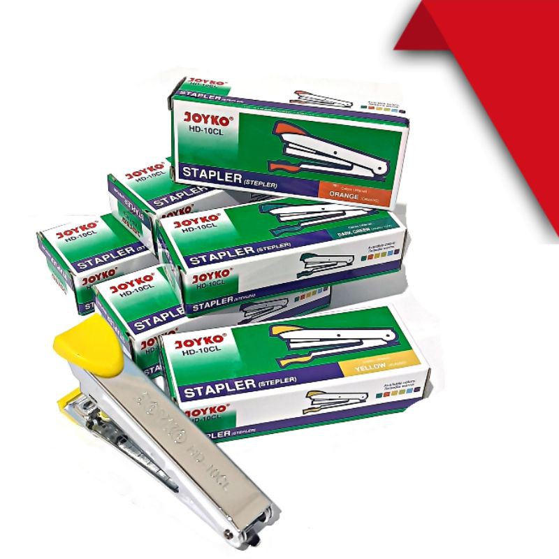 Stapler staples 6pcs Joyko HD-10CL Warna Grosir