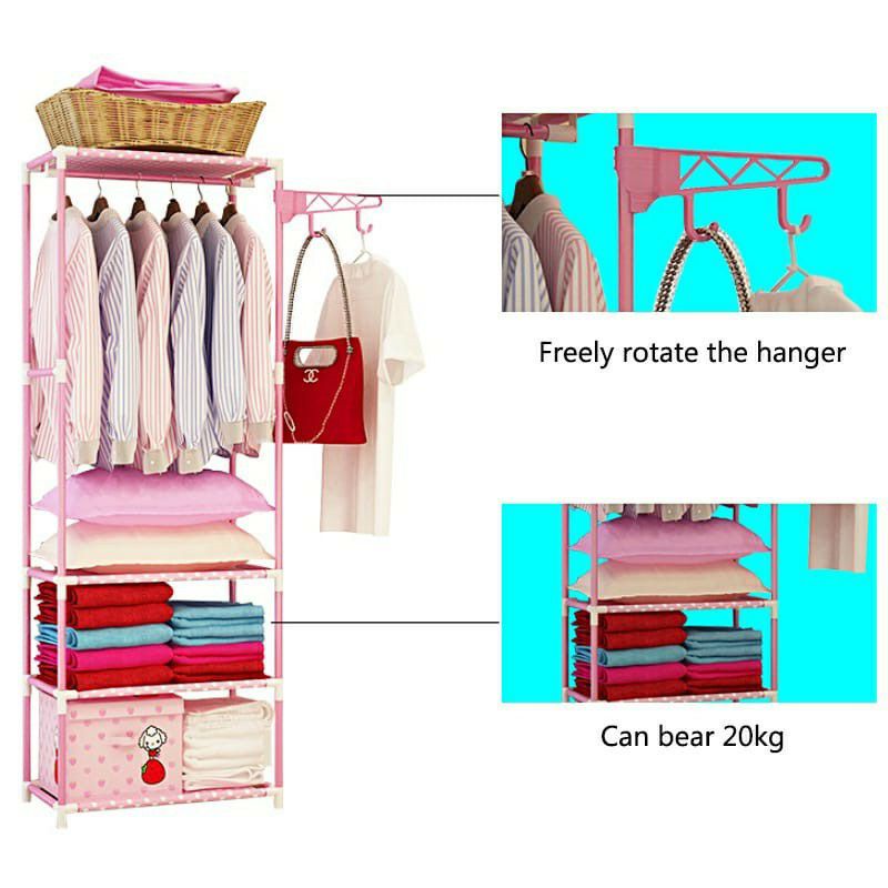 SQUARE CLOTH RACK / Rak Gantungan Baju