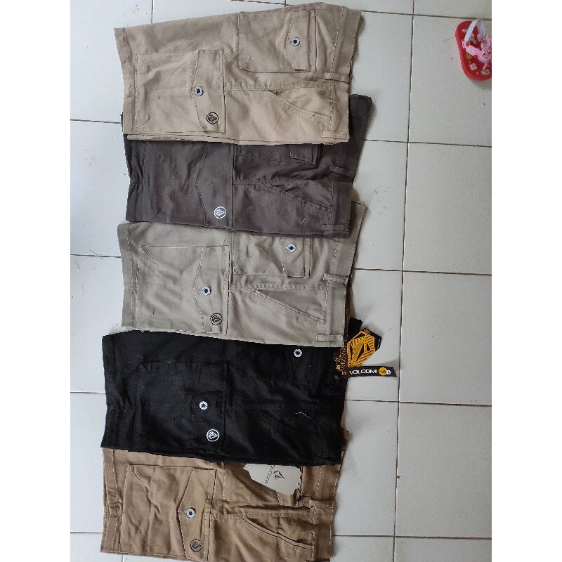 celana cargo pendek tempel ( twill suiding)