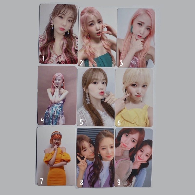 izone hitomi hyewon nako yujin wonyoung sakura bloomiz coloriz photocard