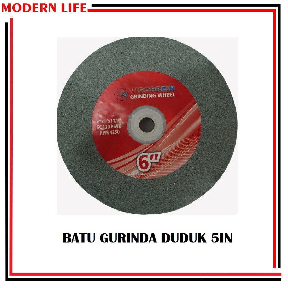 Batu Gurinda Duduk Green Silicon 5 In X 25 Mm X 25 Mm