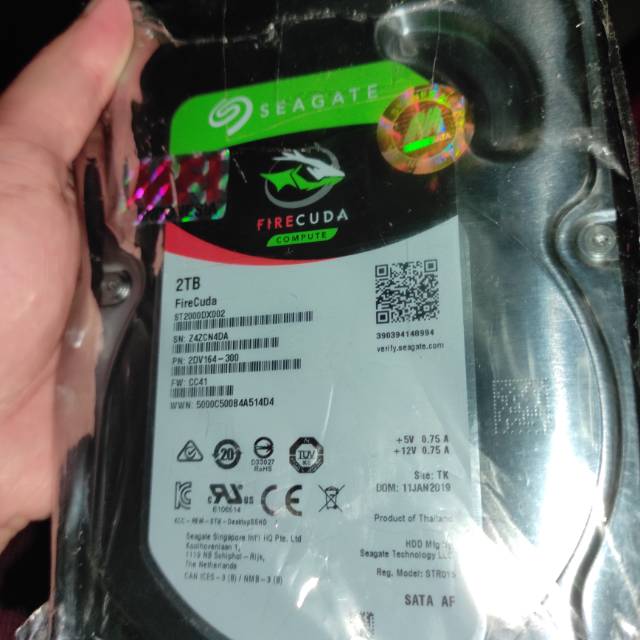 (BISA NEGO) Harddisk Seagate FireCuda SSHD Internal PC 2TB 2 TB SATA Hard disk