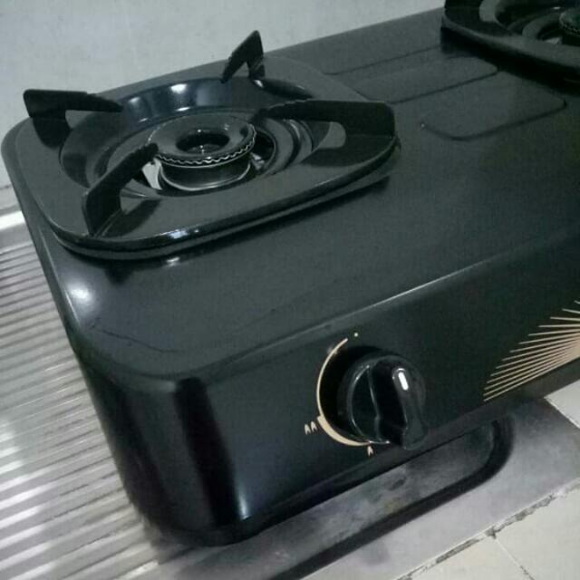 Kompor Gas Rinnai 2 tungku RI 302S S Sun Burner Gas Stove teflon SNI Original