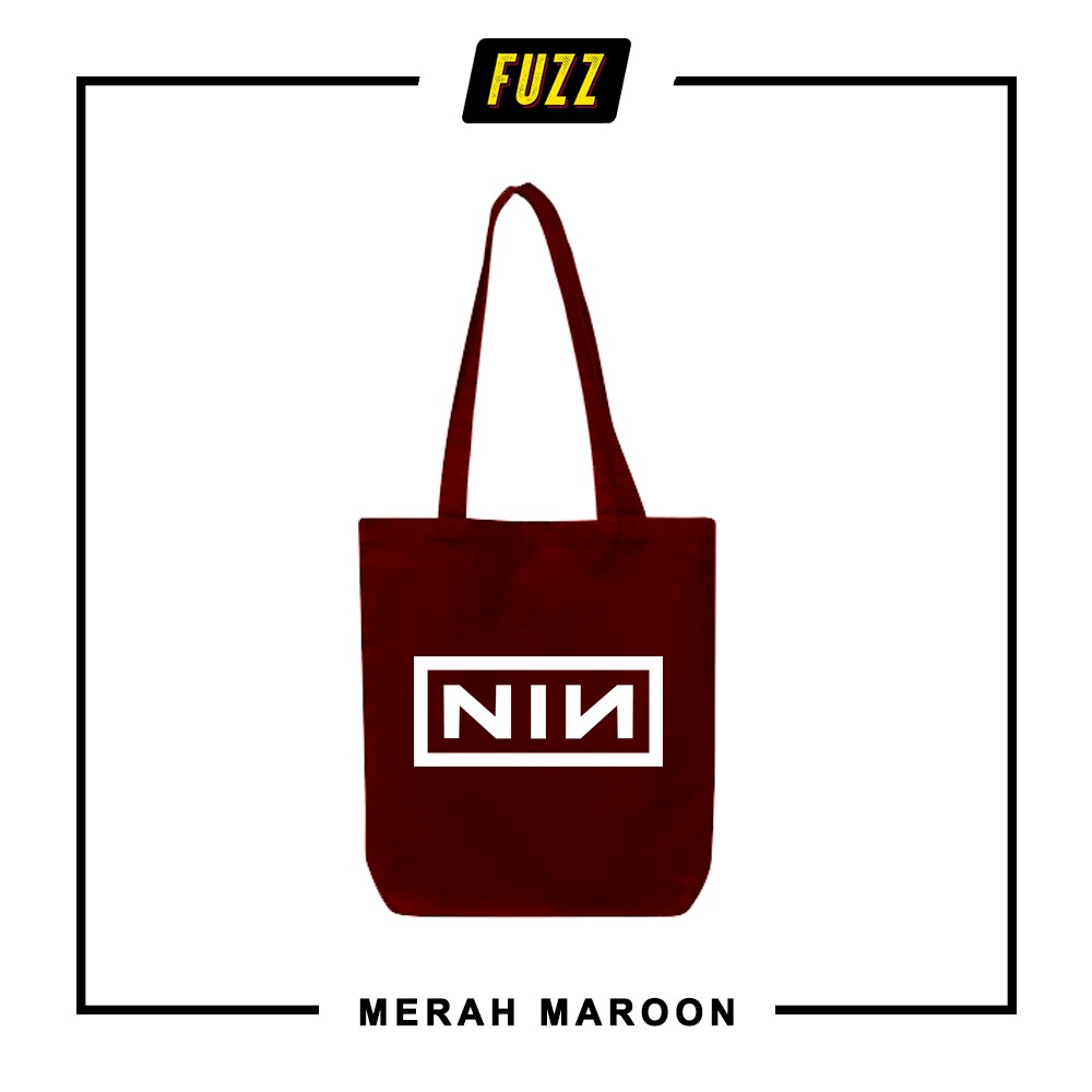 Totebag Tas Jinjing Band NIN Nine Inch Nails Pria Dan Wanita Tote Bag Sekolah Kerja Kampus Nongkrong