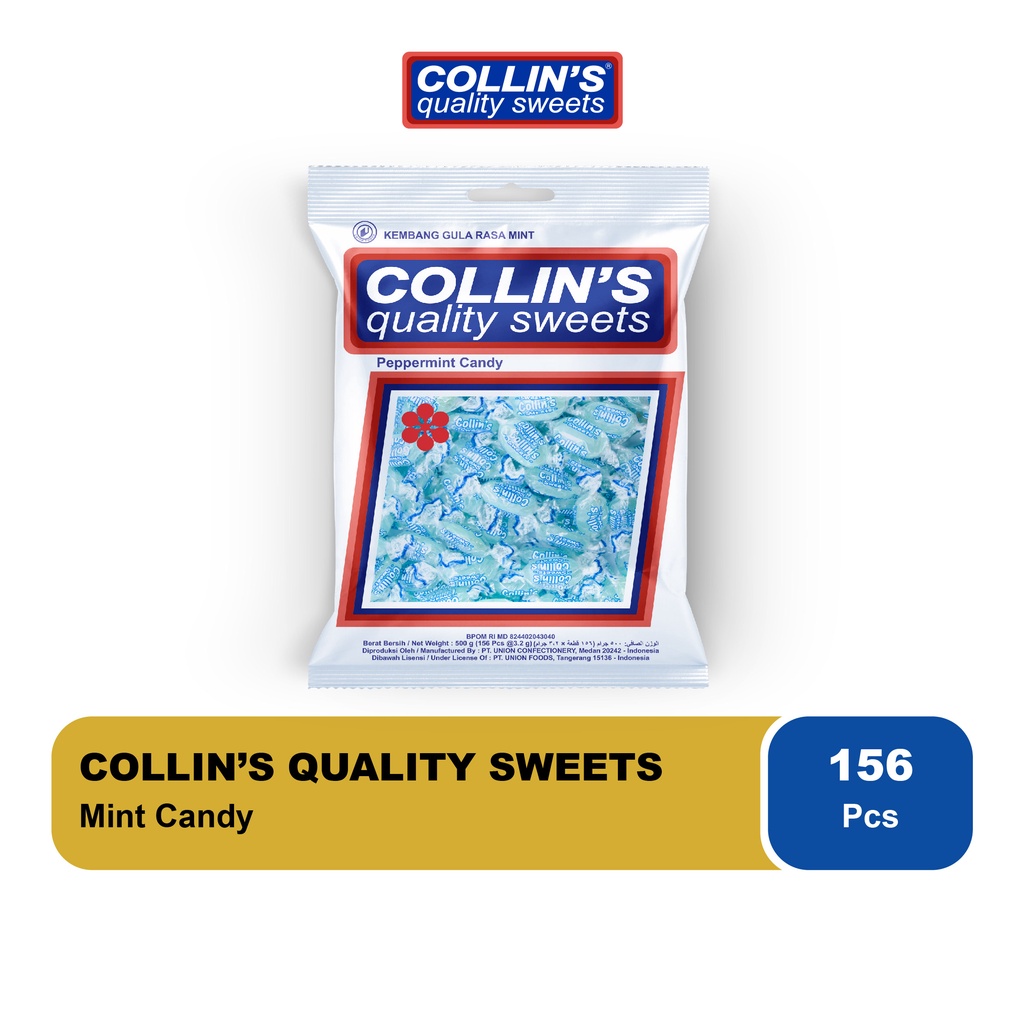 

Permen Collins Mint 500 gram - Collin's Mint Candy Permen Mint